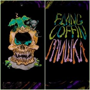 S - Flying Coffin x Mishka Collab Skull Candle Shirt